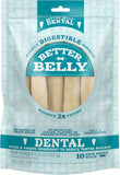 Better Belly Dental Rolls, Highly Digestible Rawhide, Reduces Tartar Buildup
