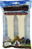 Loving Pets Pure Buffalo 6-Inch Pressed Bully Bone Dog Treat, 2-Pack