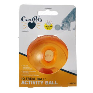 SMARTER TOYS IQ TREAT BALL TOY 3" Diameter Ball